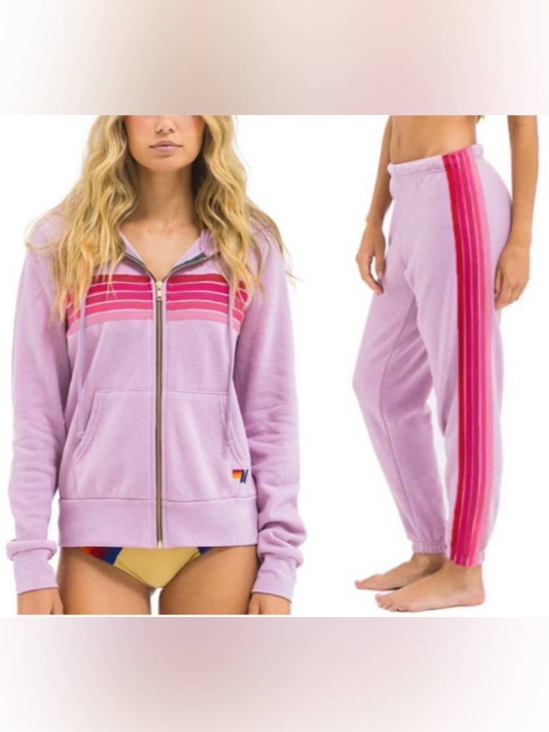 5 Stripe Set Mauve